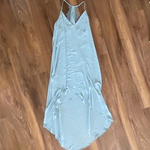 BCBGMaxAzria Blue Lace Detail Dress